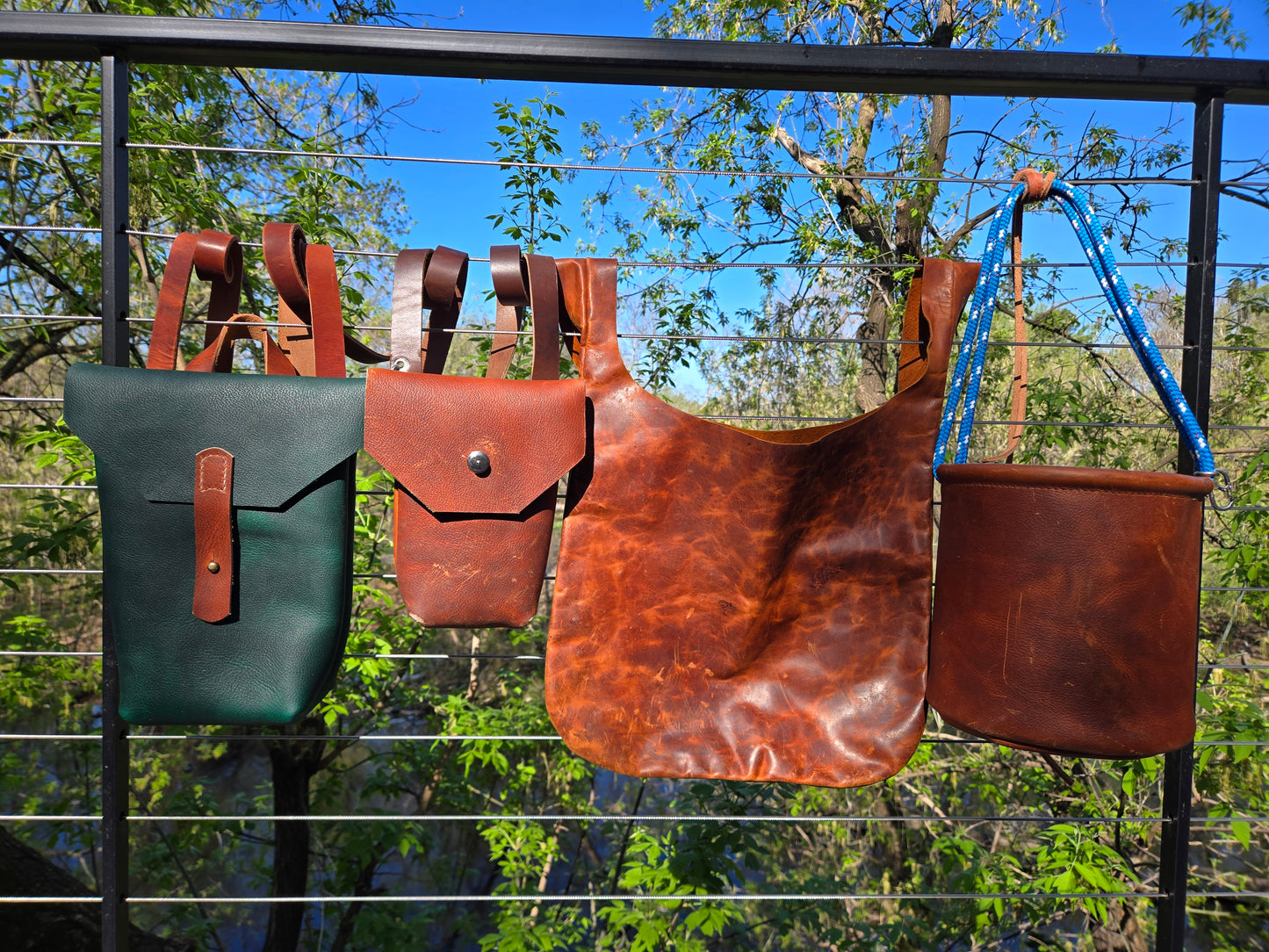 Avon Hills - Hand-Sewn Leather Forager Bags